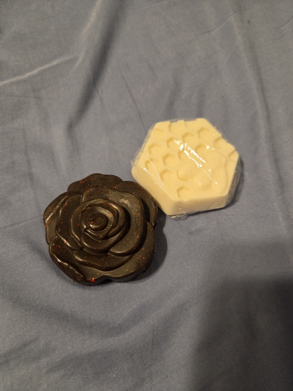 Handcrafted Peppermint Black Rose & Cream Strawberry Colada Honeycom Soap Set
